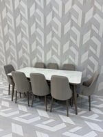 طقم طاوله طعام8 كرسي