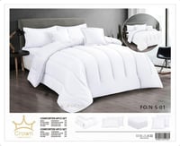 طقم مفرش نفر سادة وجهين نفر 4 قطع