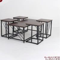 طقم طاولات خشب 4في1