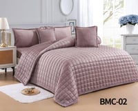 مفرش نفر مخمل مع فرو