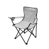 كرسي محمول قابل للطي من القماش مع حامل اكواب