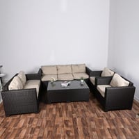 طقم جلسة راتان خارجية 7 اشخاص : NUKHBA950