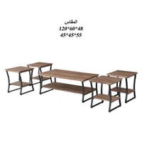 طقم طاولات قهوة خشب 1+4 : SHML-TS