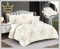 طقم مفرش وجهين نفرين 6 قطع