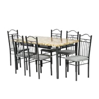 طاولة طعام خشب 6 أشخاص: BYT-ATHM6