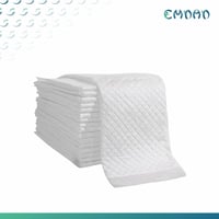 مفرش سرير ابيض(أندر باد)ريفان شده 30 حبة