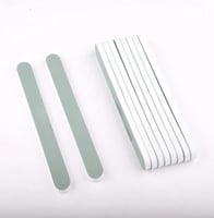 مبرد وملمع الاظافر جهتين طبيعي 12 قطعة