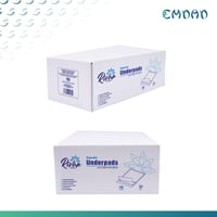 مفرش سرير ابيض(أندر باد)ريفان شده 30 حبة