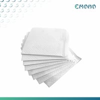 مفرش سرير ابيض(أندر باد)ريفان شده 30 حبة