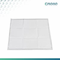 مفرش سرير ابيض(أندر باد)ريفان شده 30 حبة