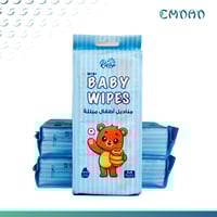 مناديل ريفان صغيرة جيب مبللة للأطفال – ناعمة، معقم...