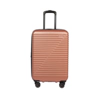 طقم شنط سفر 3 قطع بعجلات دوّارة ضد الكسر – لون روز...