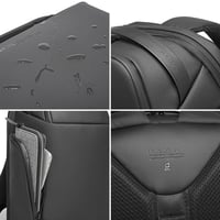 حقيبة ظهر لابتوب مقاومة للماء مع منفذ USB وشنطة عم...