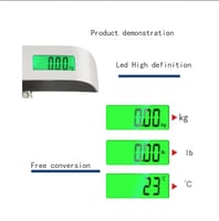 ميزان امتعة رقمي محمول باليد بسعة 50 كجم معلق مناس...