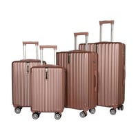 شنط سفر 4 قطع فايبر متينة ضد الكسر مع هوك لتعليق ا...