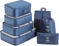 منظمات شنط السفر 7 قطع | B0-03 |BLUE