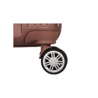 شنط سفر 4 قطع فايبر متينة ضد الكسر مع هوك لتعليق ا...