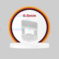 فواصل تسوية البلاط 200قطعه 0.5mm كيس أقتصادي مع ال...