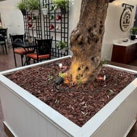 خشب زينة للحدائق و المركن . قطع صغيرة من الخشب الط...