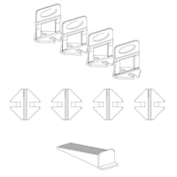 خابور تسوية وزنية البلاط 3max (اسفين )200قطعة مناس...