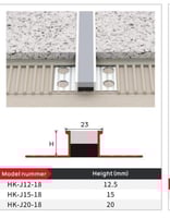 فواصل تمدد ألمنيوم جاهز مقاس 23 ميلي