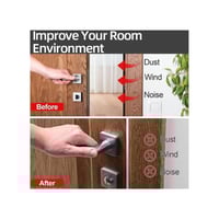 شريط مطاطي عريض لاصق مانع غبار و ماء للنوافذ الألم...