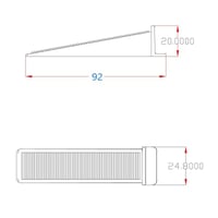 فواصل تسوية البلاط 200قطعه 0.5mm كيس أقتصادي مع ال...