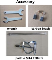 خلاط كهربائي مع ريش للدهان و الأسمنتية مناسب للأعم...