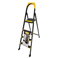 سلم 4 درجات مع مسطبة . معدن قوي و متين و ثابت خفيف...