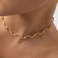 سلسلة Wavy ذهبي