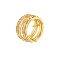 خاتم Infinite ذهبي وردي