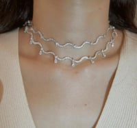 سلسلة Charms Wave فضي