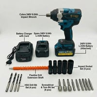 دريل امباكت (مفك عجلات) 800 نيوتن - طقم 30 قطعة (D...