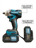 دريل فك وربط بقوة 450 نيوتن مع ملحقات D-1