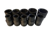 مجموعة مفاتيح ربط قصيرة للصدمات مكونة من 10 قطع، م...