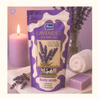 سكراب البشرة مع حبيبات اللافندر