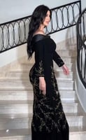 فستان سهره تطريز شك يدوي راقي