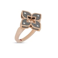 خاتم فنيشن برنسس بألماس وخيارات لون الذهب