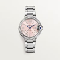 ساعة بالون بلو بألماس طبيعي وخيارات المينا والمقاس