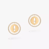 حلق لاكي موف بألماس وخيارات لون الذهب