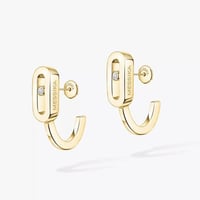 حلق موف اونو بألماسة وخيارات لون الذهب