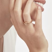 خاتم سيربنتي فايبر بألماس كامل وخيارات لون الذهب