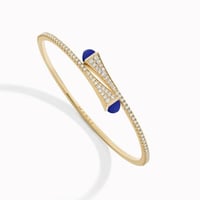 سوارة كليو النحيفة بألماس وخيارات الحجر ولون الذهب