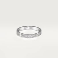 خاتم لوف الميني بألماس كامل وخيارات لون الذهب