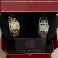 ساعة بانثر الوسط 37*27 ستيل