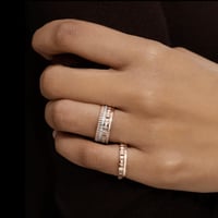 خاتم كاتر الذهب بألماس وخيارات لون الذهب