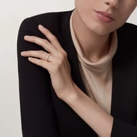 خاتم لوف النحيف بألماس كامل وخيارات لون الذهب