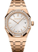 ساعة رويال اوك بألماس وخيارات لون المعدن