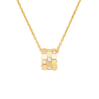 سلسال بي الصغير بألماس وخيارات لون الذهب