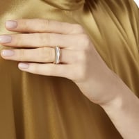 خاتم كاتر كلاسيك السمول بألماس وسيراميك وخيارات لو...